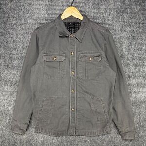 Oakley Software Utility Shirt Jacket Gray Cotton Twill Button Up Workwear Medium